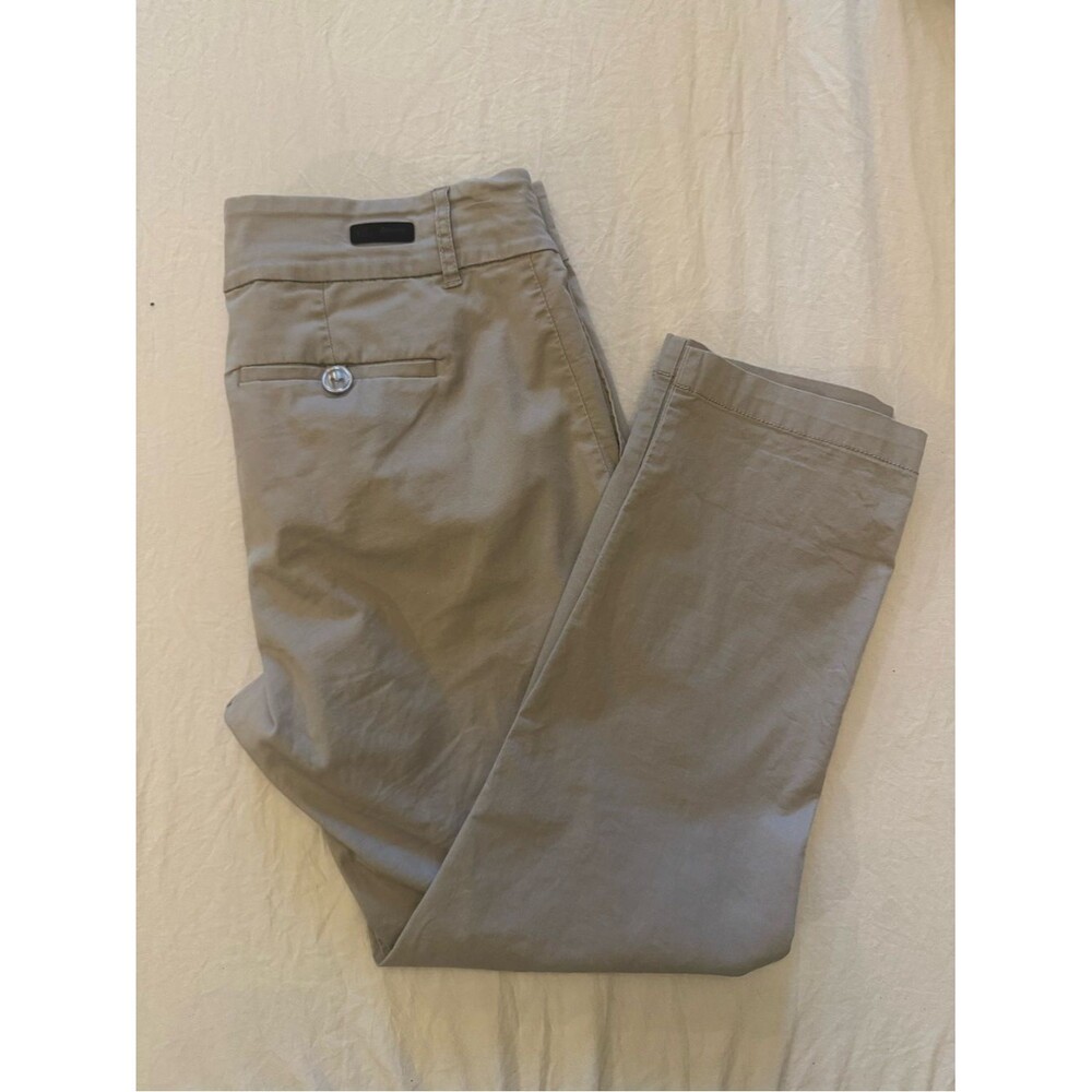 Kut from the Kloth Women's Size 8 Ankle Chino Stretch Trouser Pants - Light Tan